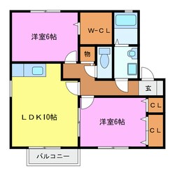 メープル　Ｂ棟の物件間取画像